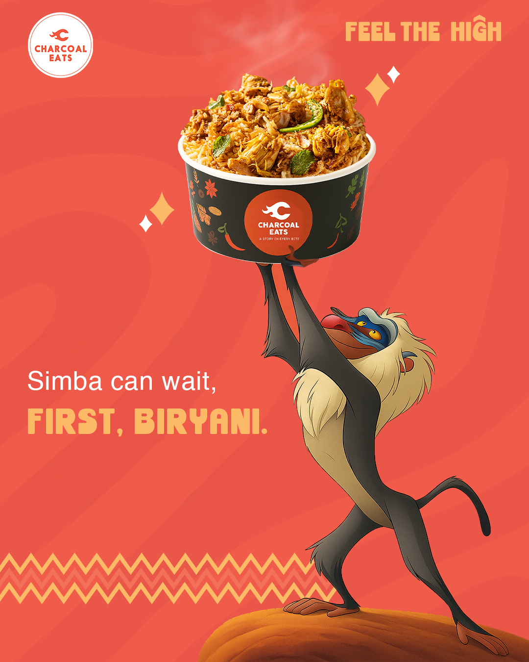 Charcoal eats Hakuna Matata